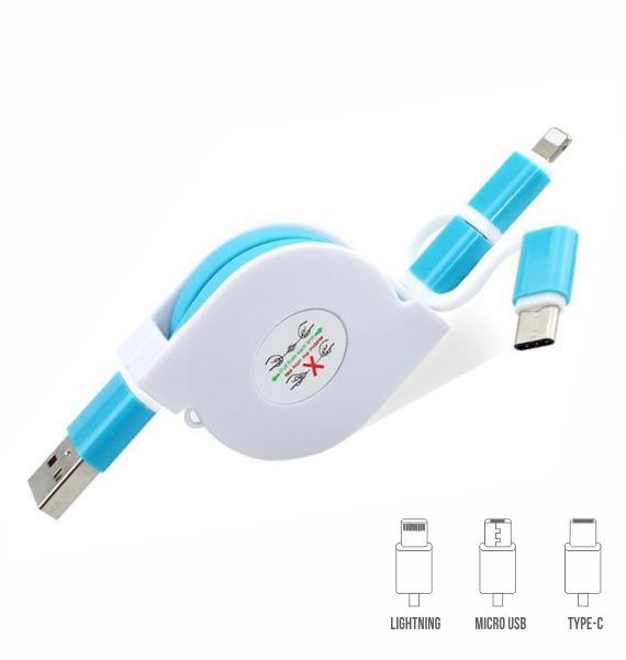 Retractable Charging Cable 3 in 1-Main