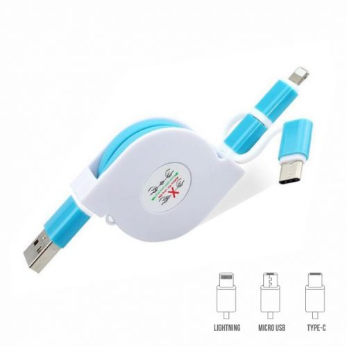Retractable Charging Cable 3 in 1-Main